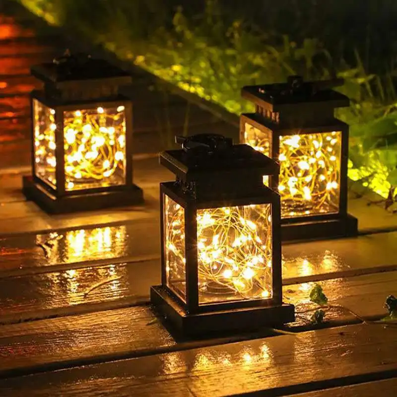 Description Picture 2 of itemOutdoor Solar LED Lights Focus Floor Lanterns Panel Candle Terraza Indoor Hanging Balcony Birds Decor Lighting For Garden Warm