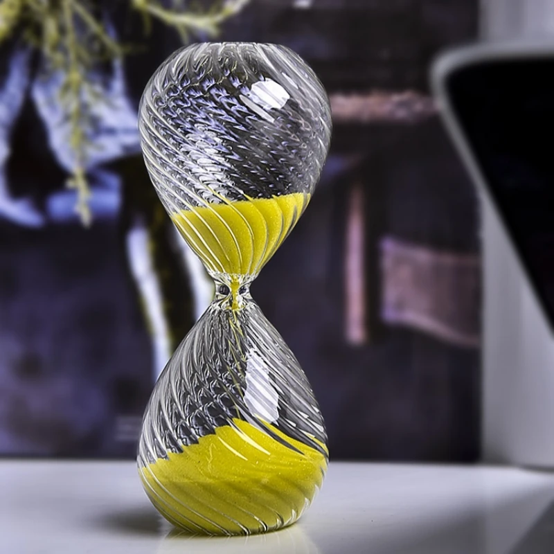 15/30 Minutes Hourglass Timer Transparent Glass Sand Timer Colorful