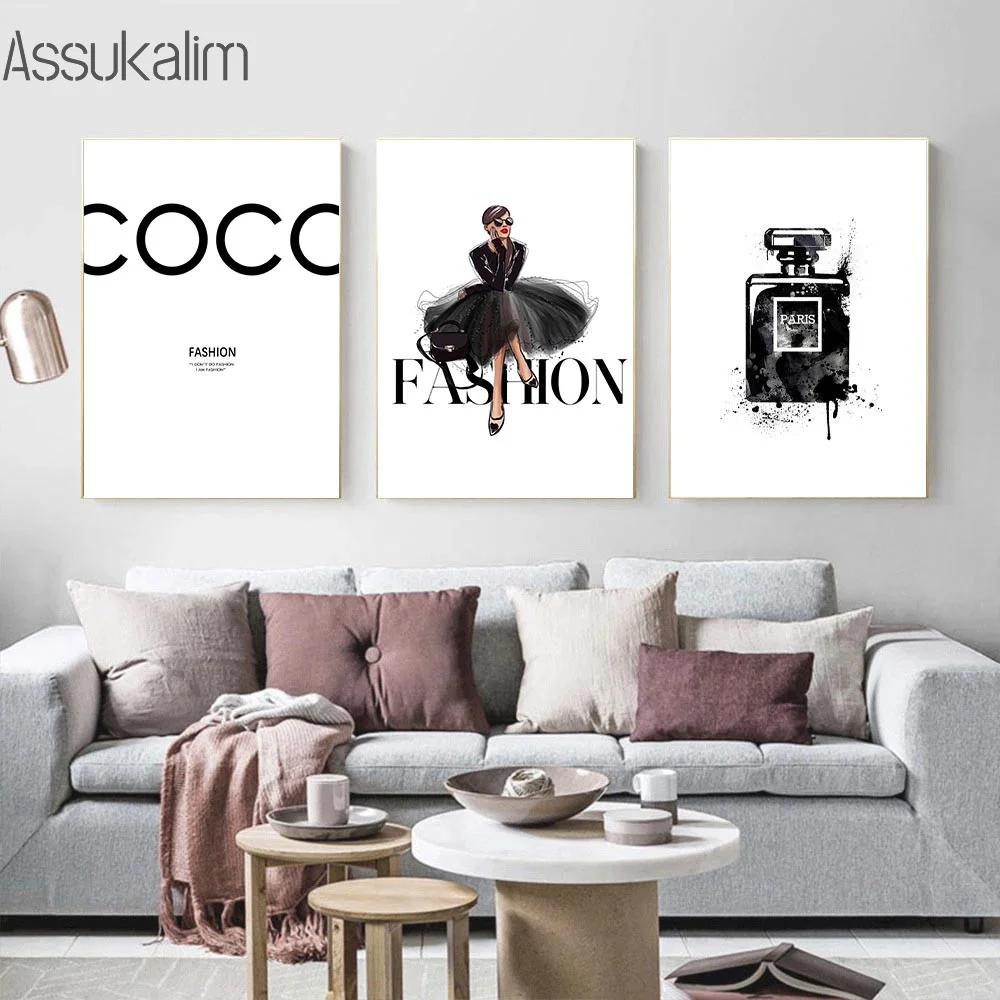 Contemporary Fashion Wall Art | Free Global Delivery