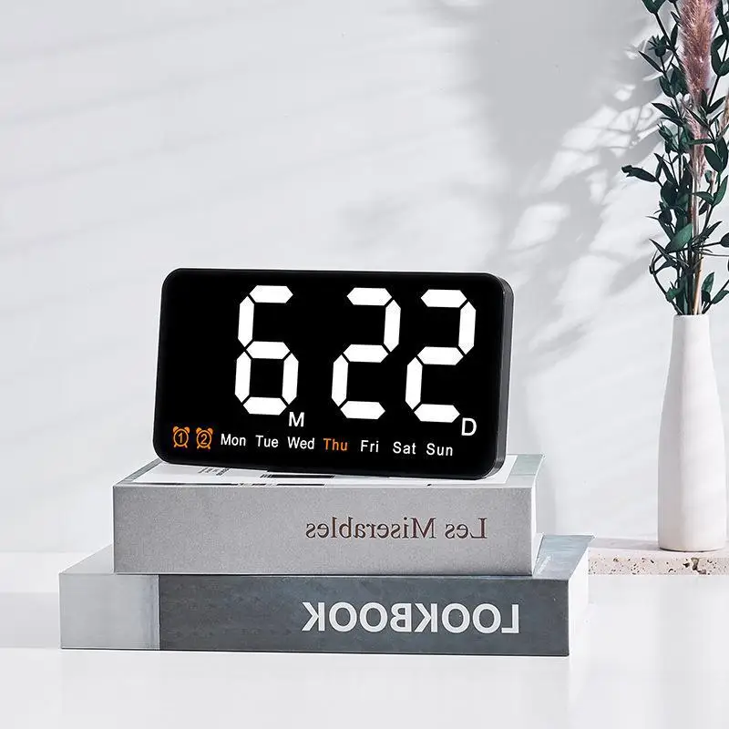 Digital Wall Clock Simple Large Screen Hanging Dual Purpose
