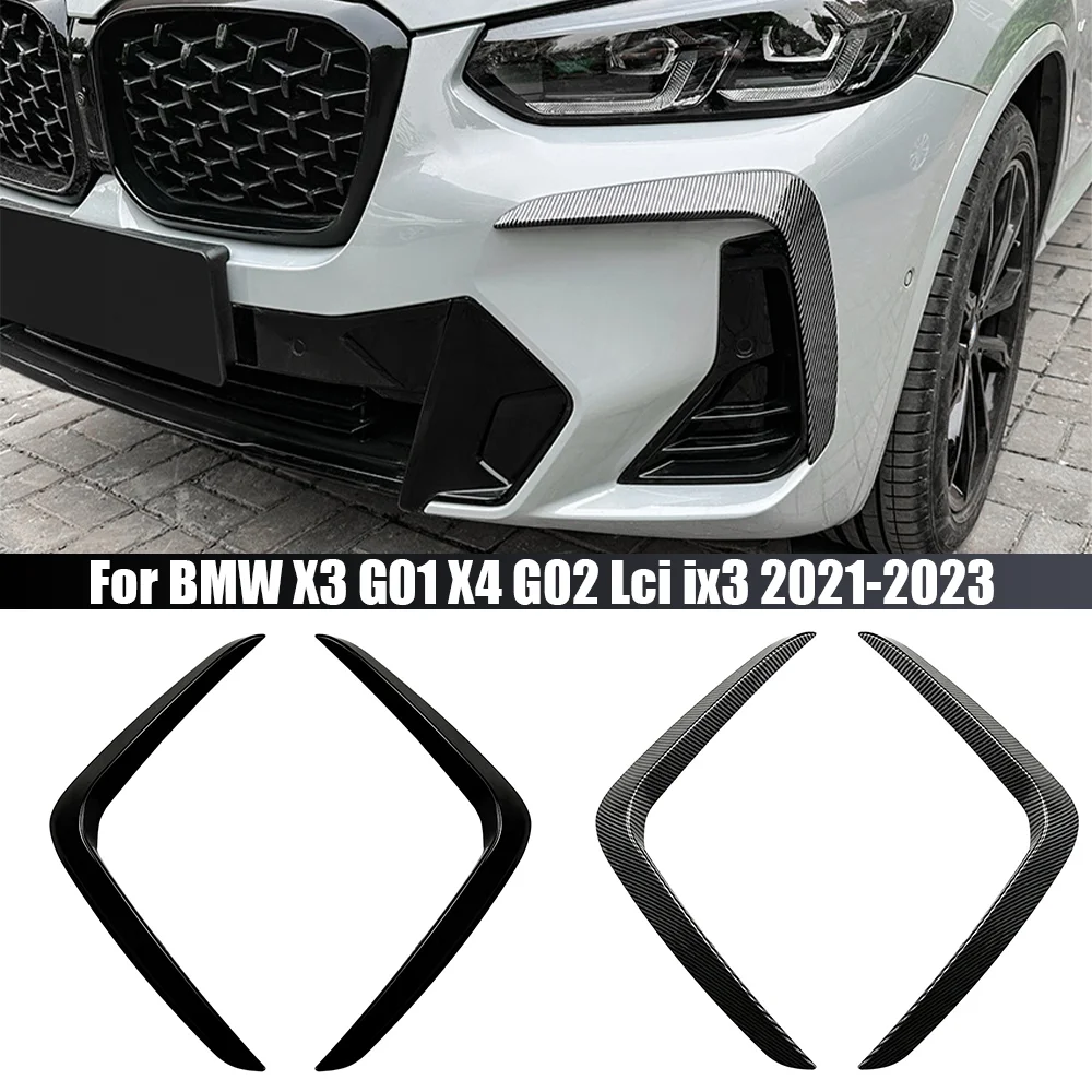 

Front Bumper Lip Splitter For Bmw X3 G01 X4 G02 Lci 20i 20d 30i 30d M40i M40d ix3 2021 2022 2023 Fog Lamp Grille Trim Bodykits