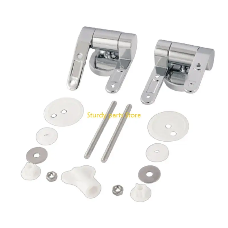 97QC 2pcs/set Convenient Toilet Hinges Toilet Lid Hinges Contemporary