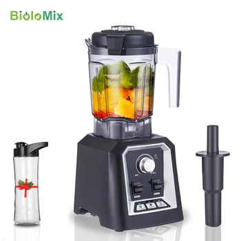 BioloMix programma automatico frullatore per frullato da cucina professionale BPA FREE 2L barattolo a basso profilo Mixer per alimenti spremiagrumi tritaghiaccio 1