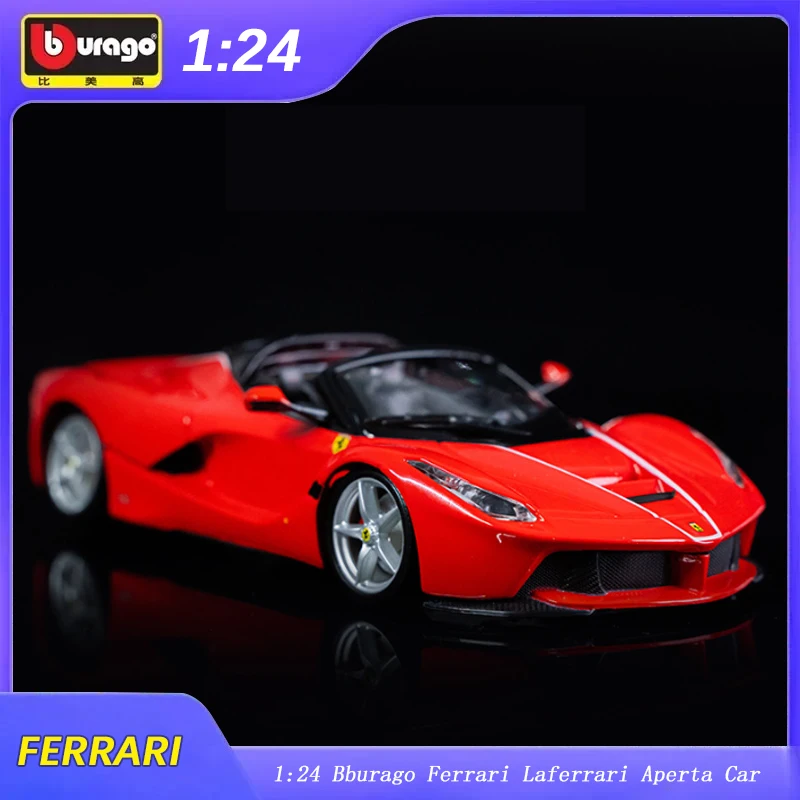 

Лицензированная Модель Автомобиля Ferrari Laferrari Aperta 1:24 Bburago, модель из сплава, роскошные игрушки для автомобилей, коллекционные украшения, подарок