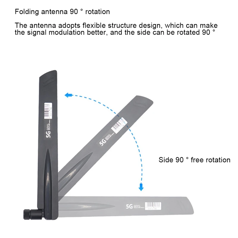 M67K-2 Pcs 3G 4G 5G 안테나 600-6000MHz 18DBi 이득 SMA 남성 무선 네트워크 카드 Wifi 라우터 높은 신호