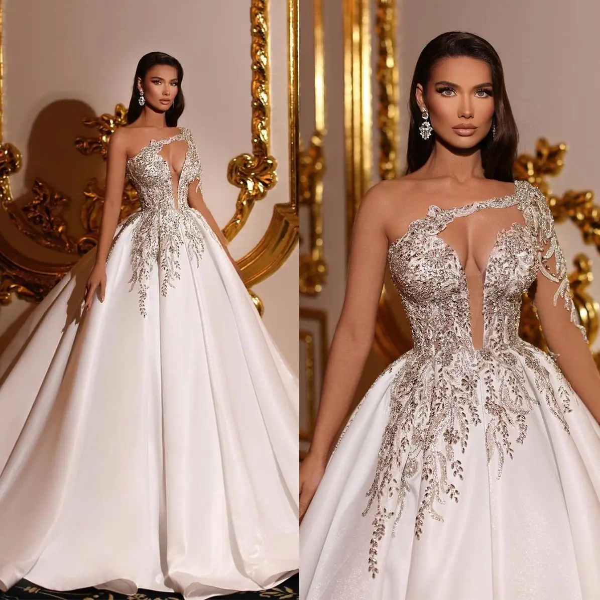 Timeless Sweetheart Mermaid Long Wedding Dresses Tulle Beaded Sleeveless Bridal Dresses White Bridal Gowns HZ1121