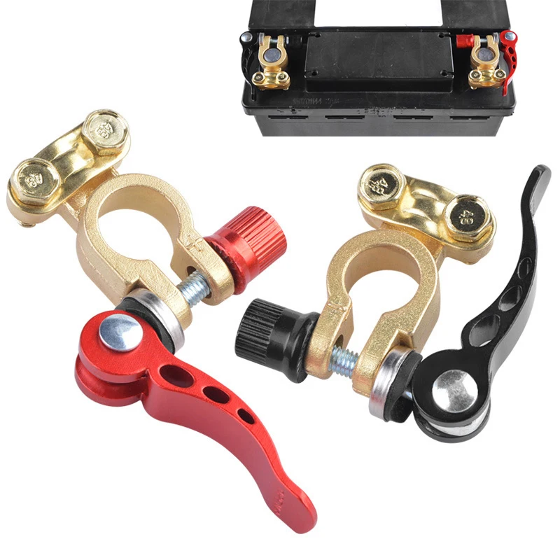 1 Paio Di Cavi Automatici A Sgancio Rapido Connettori Per Auto Batteria Per Auto Cavo Principale Morsetto Morsetto Collegamento A Vite Per Camion Auto