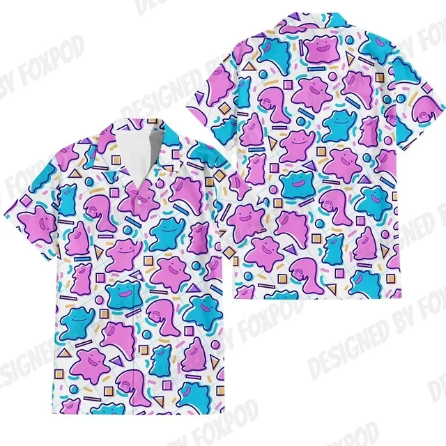 

Men's Shirts Hawaiian Comfort Casual Short Sleeve Funny Animal Print Plus Size Men's Tops Summer Beach Men's Short Sleeve Shirt