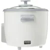 6-Cup (Uncooked) Rice Cooker, Easy-to-use Single Switch Control, Removable, Easy-to-clean, Nonstick Inner Cooking Pan, White 2