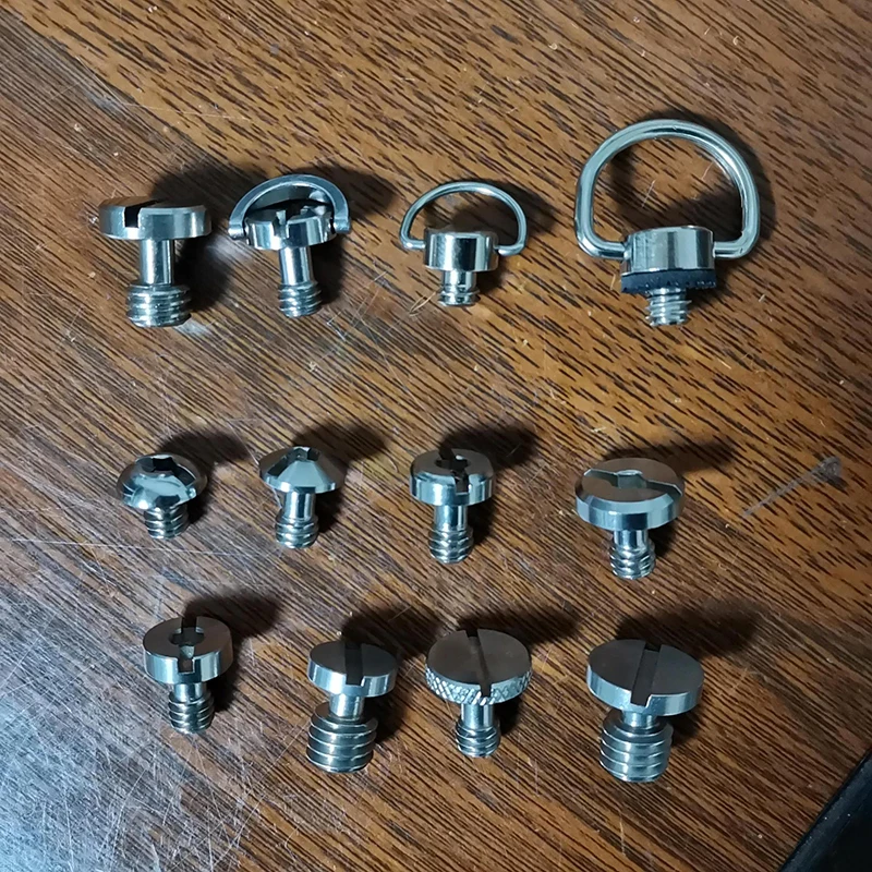 Description Picture 4 of item1/4 Inch D-ring Camera Mount Screw Quick Release Plate Adapter Screw For Tripod Monopod Ballhead Dslr Photo Photography Fixed