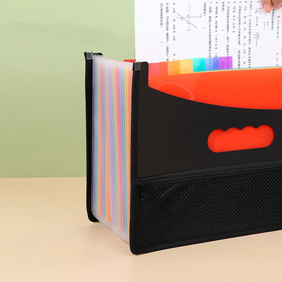 file folder organizer 12 pockets A4 size for classroom office storage organizer bag organizer