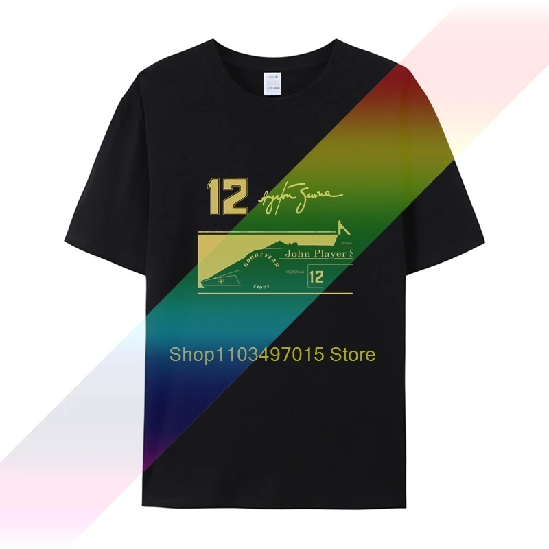 2019 New Fashion Casual Men T Shirt Novità O Neck Top Ayrton Senna Jps Tribute T Shirt 12 Signature Bulk T Shirts