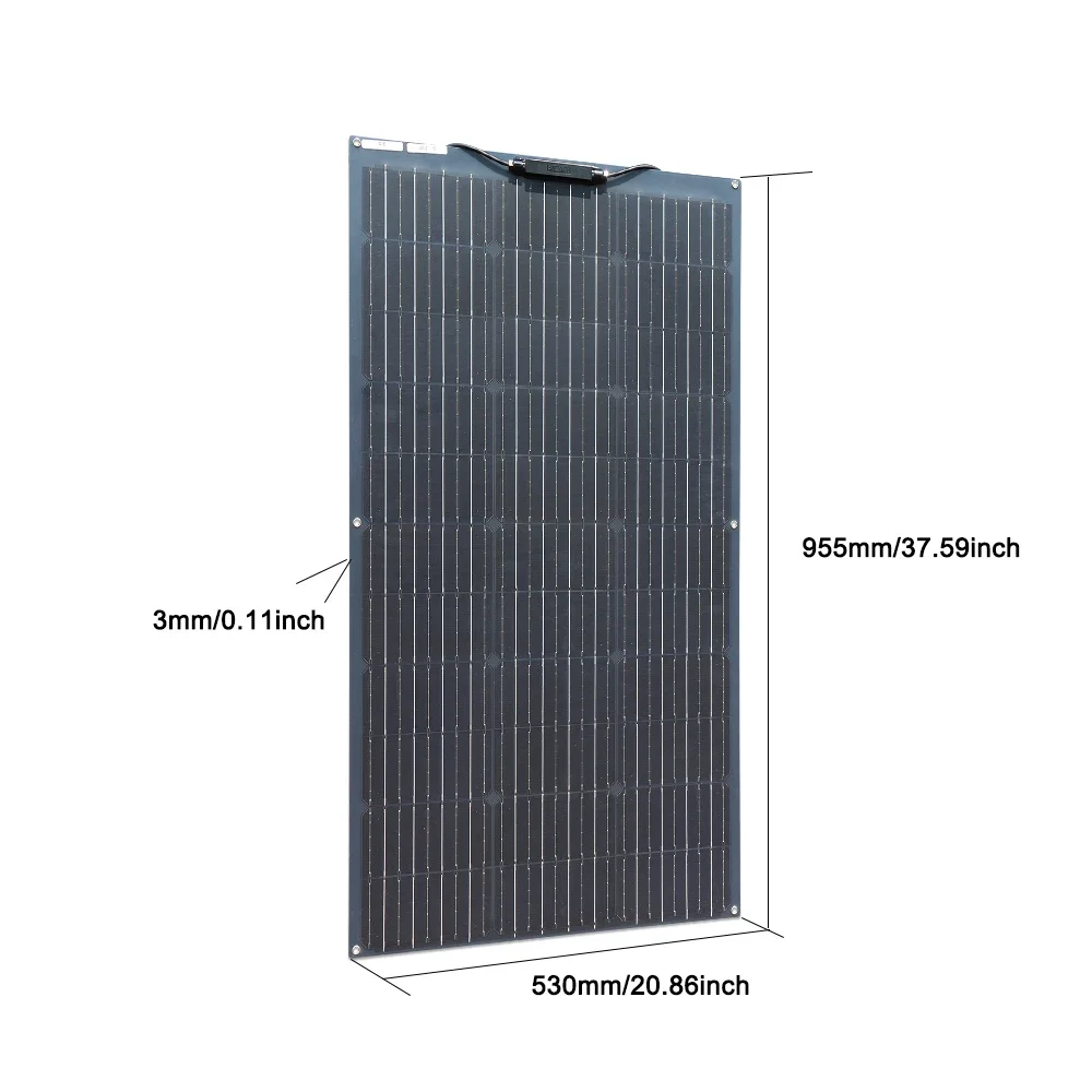 100W 200W 300W 400W Solar Panel Kit or 18V Flexible Mono Photovoltaic Panel Solar 12V 24V High Efficiency Paneles Solares