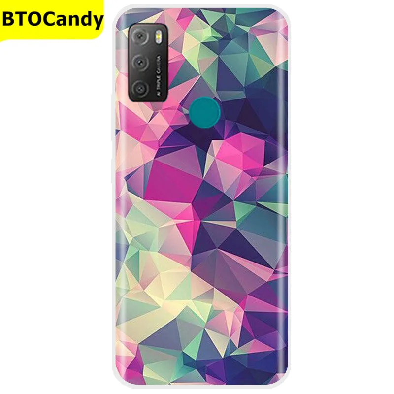 Painted Case For Alcatel 1S 2021 6025H Case TPU Soft Silicone Cover Phone Case For Alcatel 1S 2021 Case Tpu Cover Bumper Coque waterproof cell phone pouch Cases & Covers