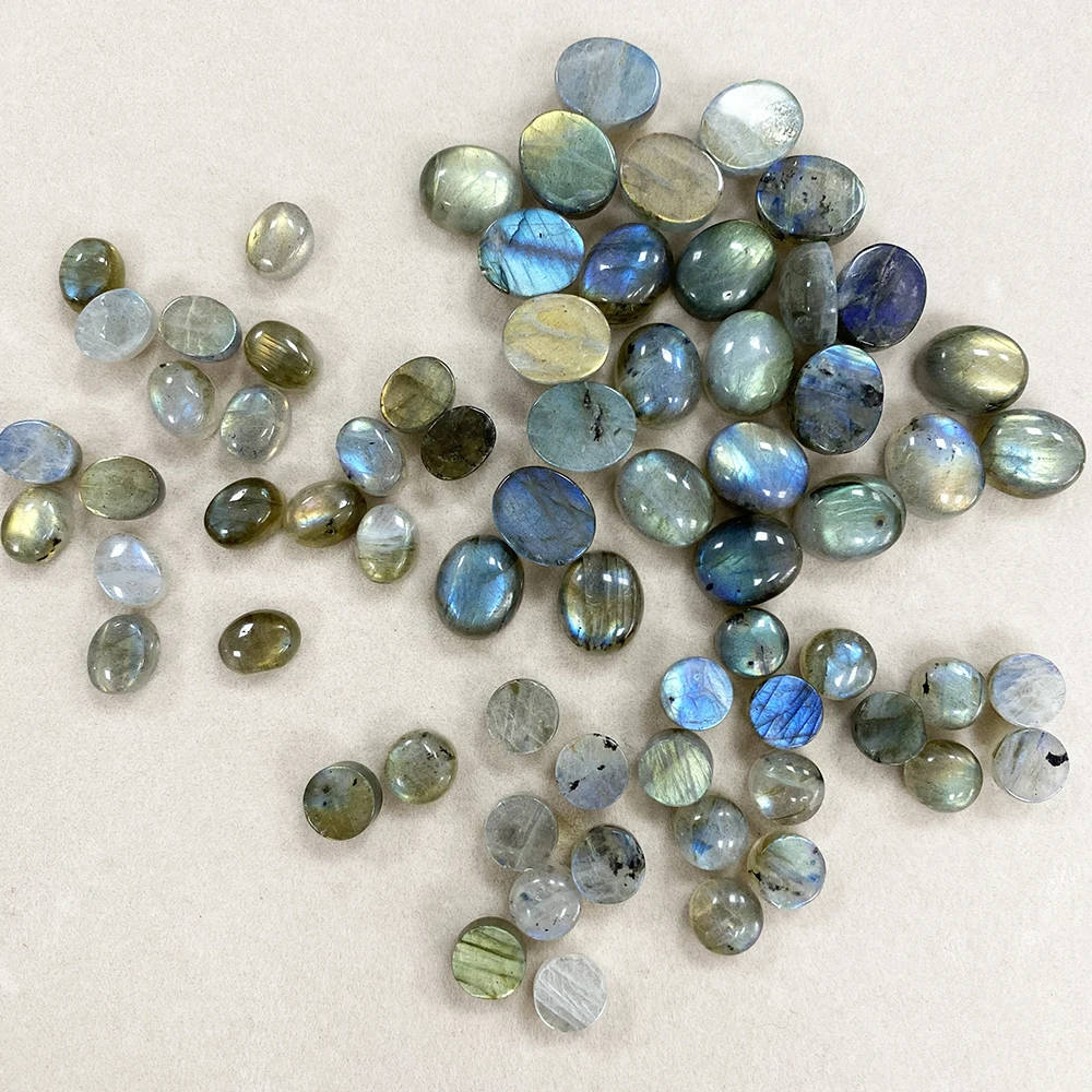 Factory Natural Iridescent Labradorite Mystical Versatile Decorative Stone Polished Metallic Luster Jewelry Making