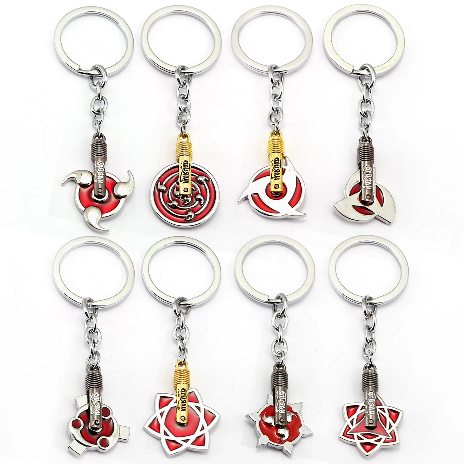Anime Naruto Shippuden Keychain Uchiha Sasuke Hatake Kakashi Mangikiu