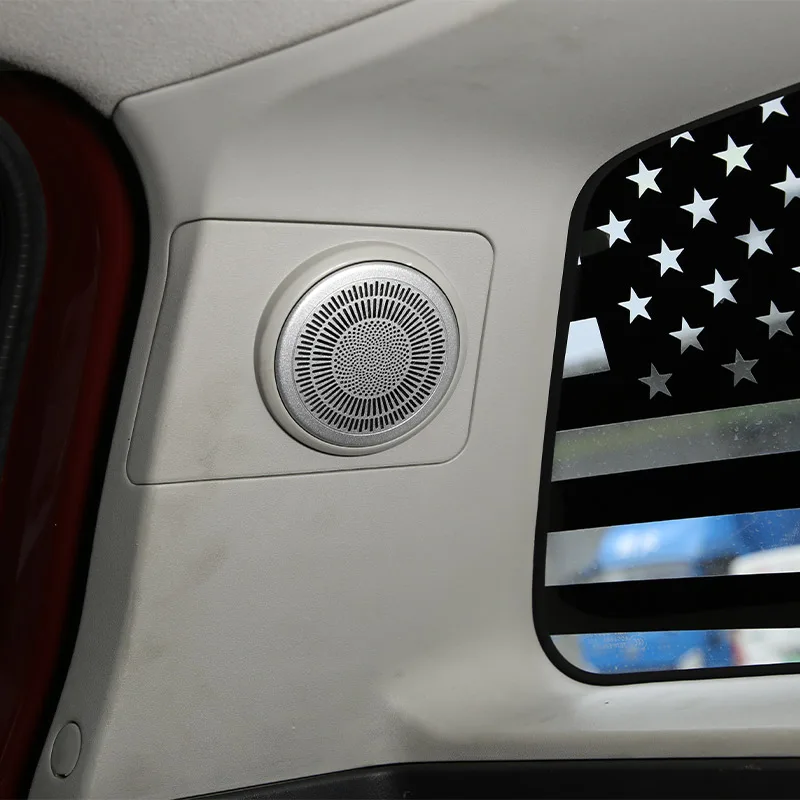 

For Toyota FJ Cruiser 2007-2021 Stainless Car Trunk Speaker Mesh Cover Speaker Mesh Protection Decorative Cover Car Accessories