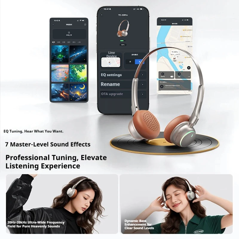 سماعات رأس بلوتوث عازلة للضوضاء انيقة مريحة