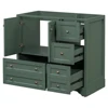 36inch Bathroom Vanity with Sink,  Solid Wood Freestanding Bathroom Vanities with 4 Storage Drawers and Shelf, Soft Closing Door 4
