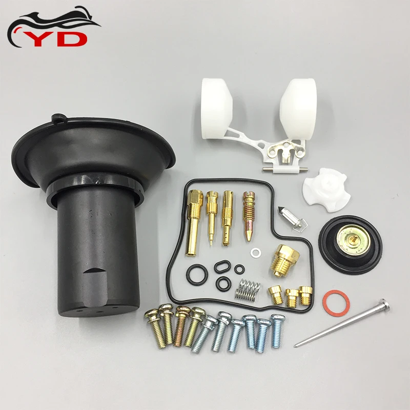 for Honda PC800 Pacific 1989-1998 Motorcycle Keihin Carburetor Repair Kit with Plunger Assembly Float