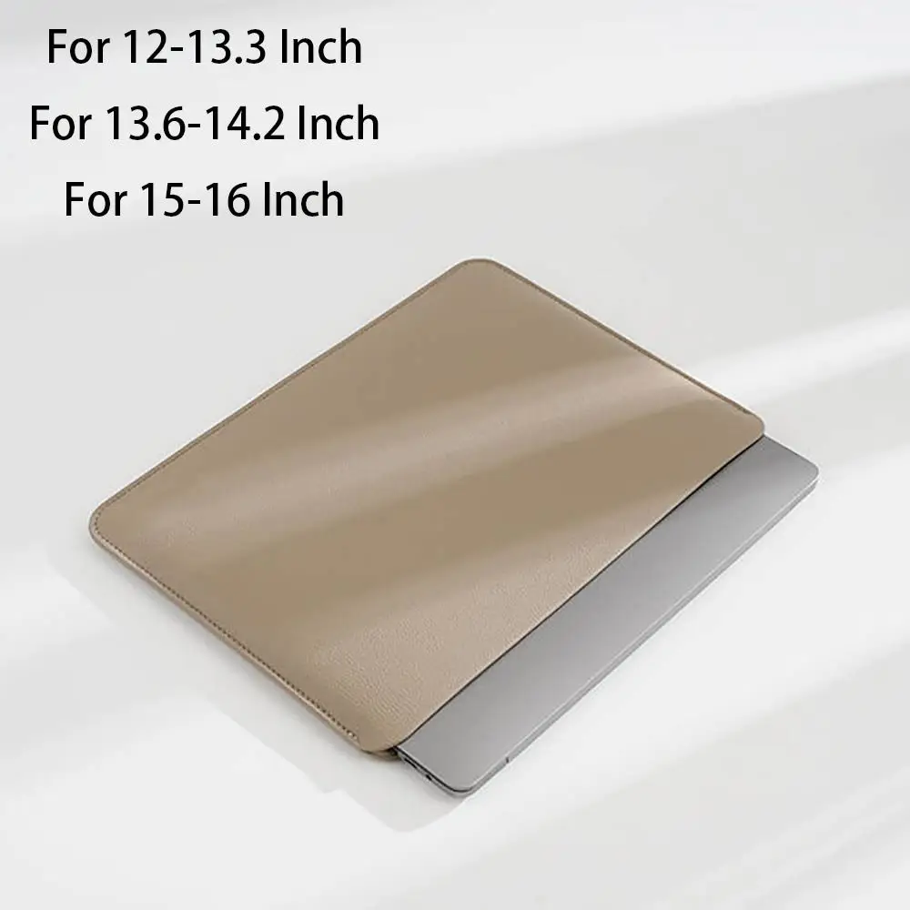 Enhanced PU Laptop Bag - Shockproof Ultra Thin Sleeve, Large Capacity Business Tablet Pouch