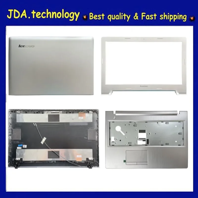 Nuovo/Org Per Lenovo G50-30 G50-45 G50-70 Z50-80 Z50-30 Z50-45 Z50-70 Cover Posteriore Lcd/Cornice Anteriore/Copertura Superiore/Touchpad, Argento