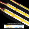 12V 24V DC CCT COB LED Strip Light 2700K to 6500K Color-Changing LED Tape Linear Double Color RA90 Dimmable Ribbon 5mm 8mm Width 1