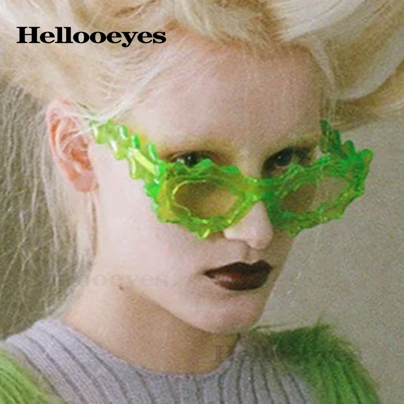 New Y2K Punk Cat Eye Sunglasses Women Men Luxury Brand Retro