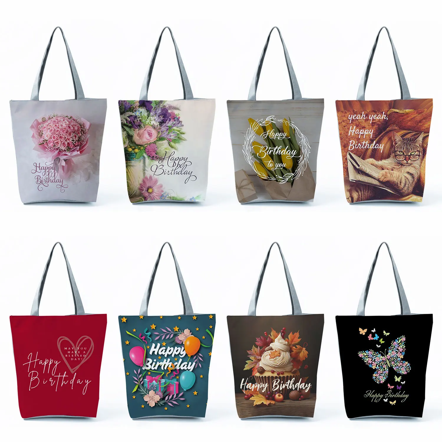 

Женская сумка-тоут с надписью, повседневная офисная сумка для шоппинга, дорожный пляжный ранец для подарка на день рождения, школьный портфель для девушек