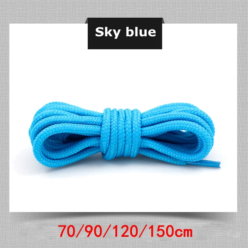 Vibrant Polyester Round Shoelaces for Sneakers and Boots - Multiple Lengths Available