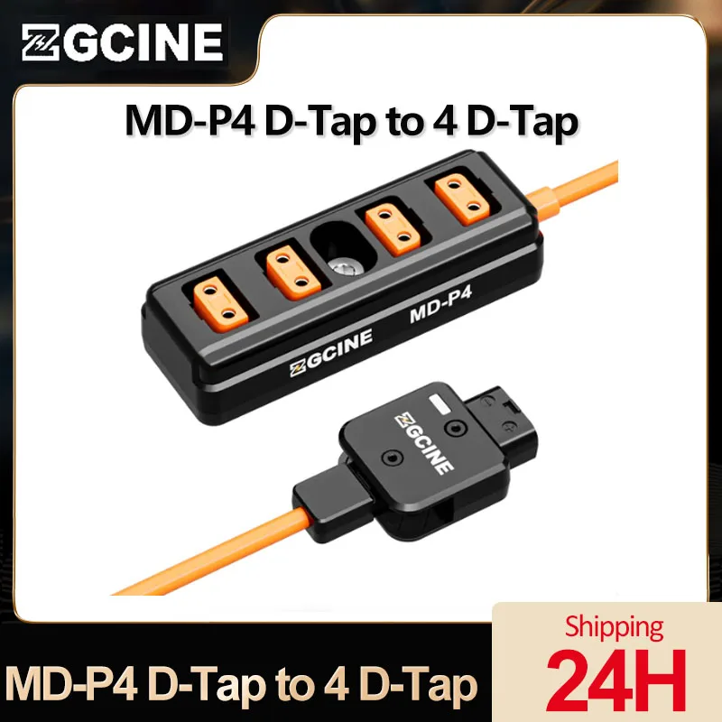 

Адаптер-разветвитель ZGCINE MD-P4 D-Tap на 4 D-Tap, кабель-переходник с одной точкой и четырьмя разъемами «папа» D-Tap на 4 порта «мама»