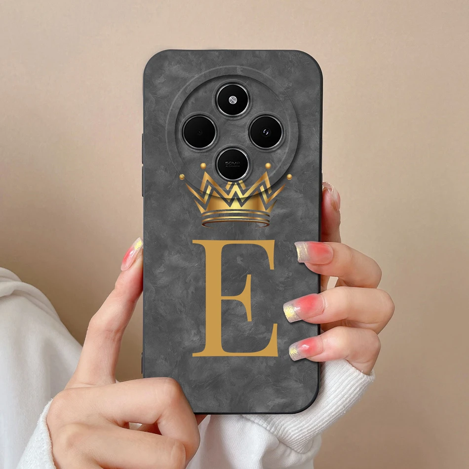 Wave Light Letters Phone Cover - Soft Liquid Silicone Anti-Drop Case in Elegant Design