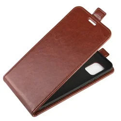 Luxurious Retro Leather Flip Case - Vertical Book Holder Cover - OnePlus 9 PRO (Brown)