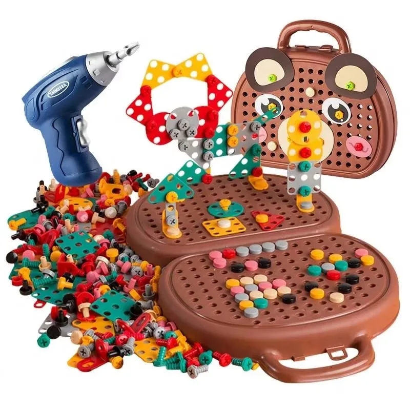 Montessori Tools Toys Birthday Gift for Boys 3 to 7 Years Old Driller Tool Toy Kids Educational Games for Children 4 to 6 Year
