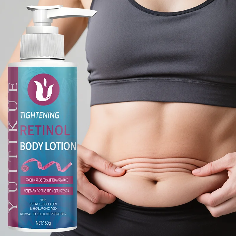 Retinol Body Lotion visibly improves firmness and moisturizes the skin, suitable for normal to cellulite-prone skin.