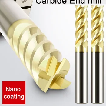 4 플루트 HRC65 HRC68 카바이드 엔드밀, 합금 카바이드 밀링 텅스텐 스틸 밀링 커터 엔드밀 SUS 용 CNC 절삭 공구