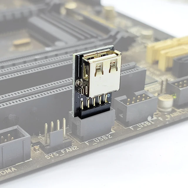 Adattatore Scheda Madre XT-XINTE Da USB2.0 9Pin A Type-C (A-KEY) Per Connettore Frontale