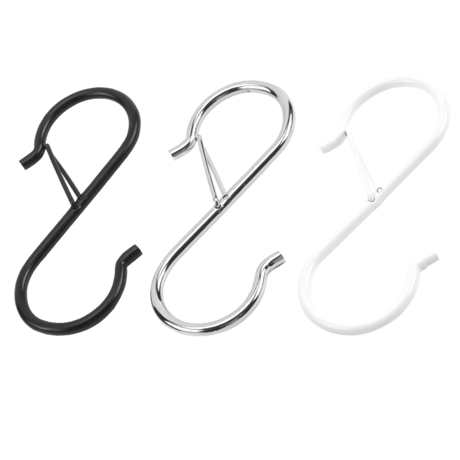 8pcs S Shaped Hook Hanger Hanging Hooks For Kitchen Hanger Railing Hooks  Closet Hook Coat Hat Tie Hanging Storage Organizer Hook