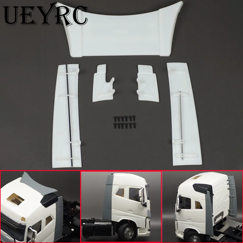 114th Skala Simulation Hohe Dach Spoiler Kit für Tamiya RC Lkw Kipper