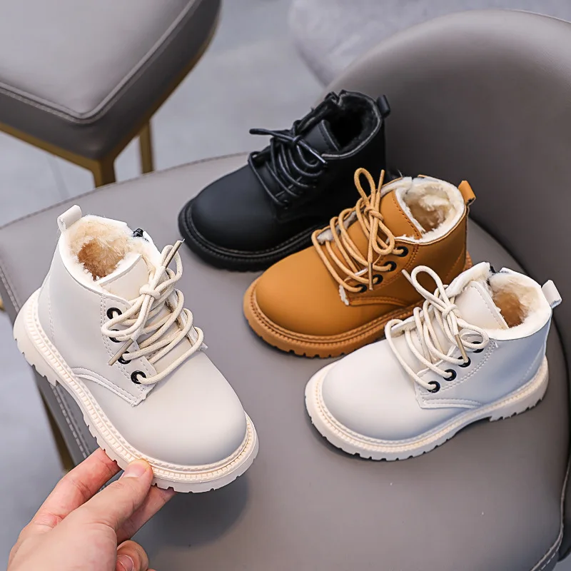Baby Winter Shoes Kids Boys Ankle Boots For Girls Thick Bottom Child