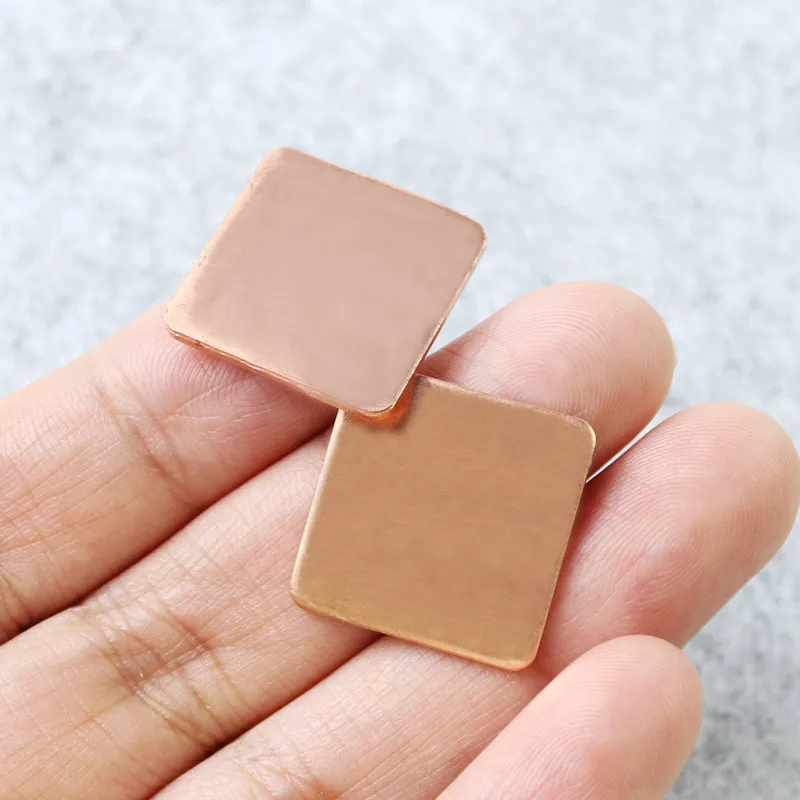 10Pcs 0.3mm-2mm Thickness Laptop Copper Sheet Plate Strip Shim Thermal Pad Heatsink Sheet For GPU CPU Chip RAM Cooling - 4