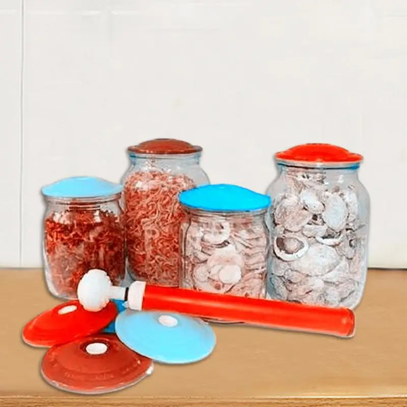 Vacuum Sealer Jar Lids Attachment Kit Manual Portable Food Cover Fresh Keeping Cover Preservation Cover