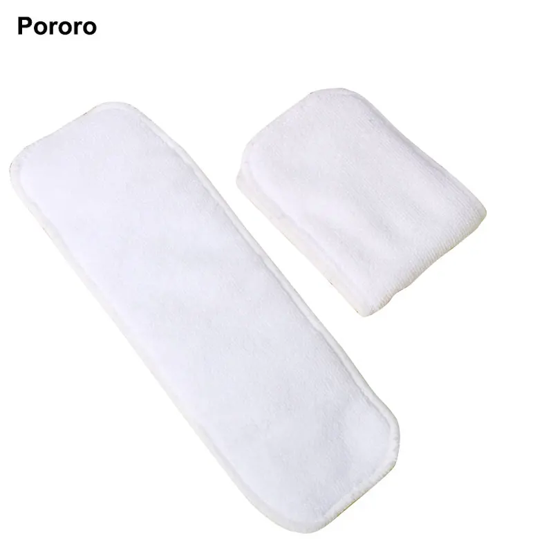 Pororo newborn baby things washable reusable diapers insert ecological cloth diaper inserts 4 layers absorbent microfiber