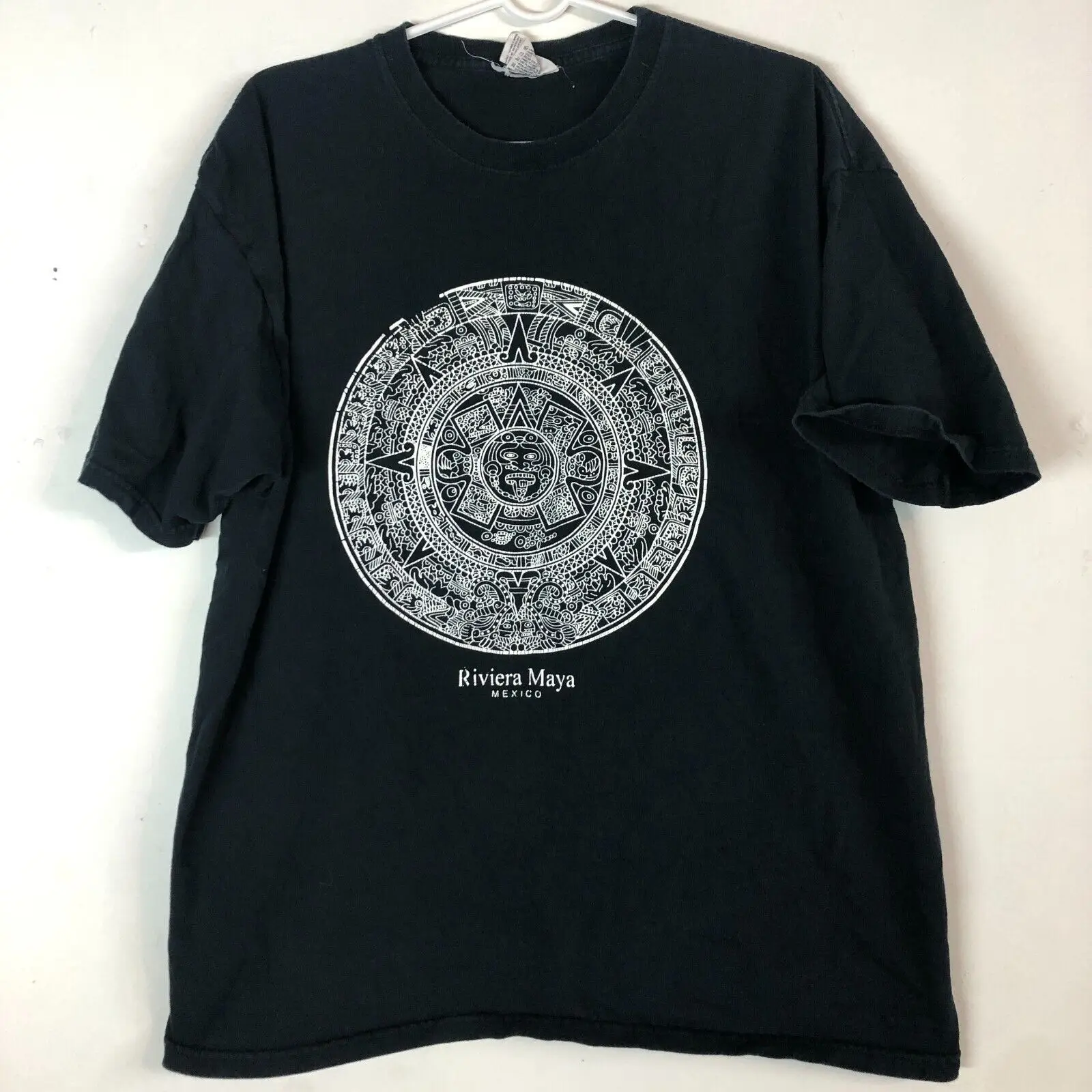 Maglietta Grande Nera Da Uomo Della Costa Azzurra Maya Mexico A Maniche Lunghe O Corte
