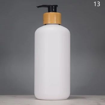 1 ชิ้นพลาสติกชุดเครื่องจ่ายสบู่เคาน์เตอร์ขวดโลชั่นห้องน้ํารีฟิลขวดเปล่าสําหรับแชมพู Body Wash Hair Conditioner 21