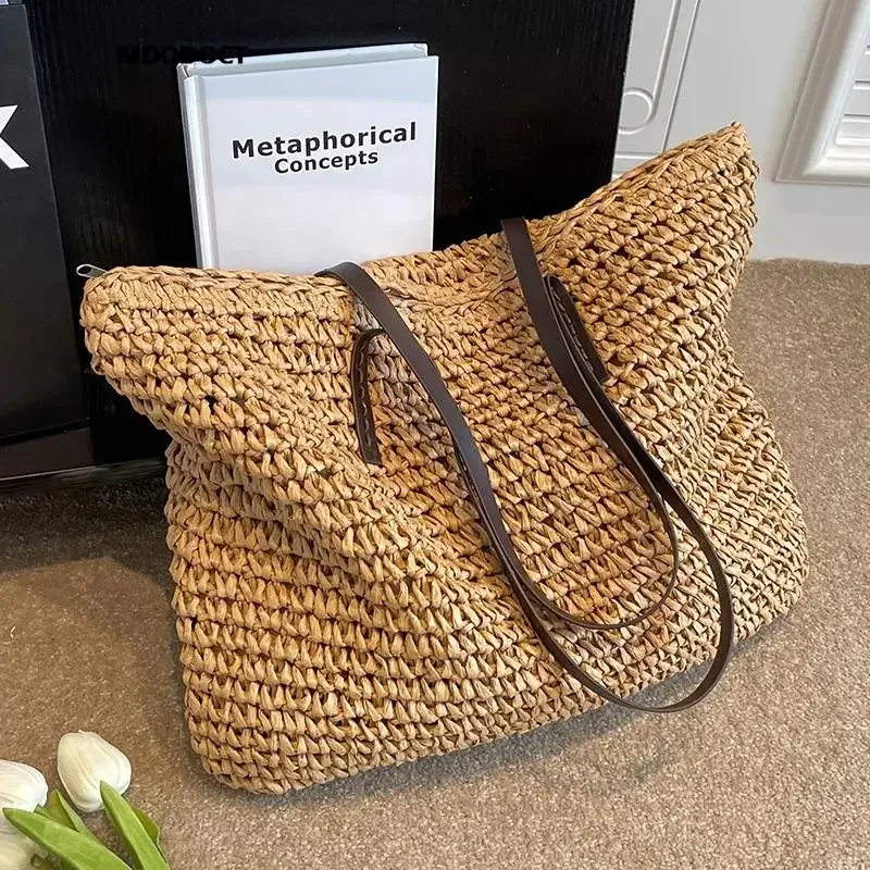 Tote Bag for Men Handbag Designer Shoulder Felt Fabric Luxury Beach Purses  Shopper Fashion Straw Large Summer Eco Aesthetic Hand - AliExpress