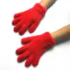 New Warm 3-6 Years Old Children Gloves Winter Baby Faux Sable Solid Thickened Plush Furry Full Finger Mittens Autumn Hand Warmer 5