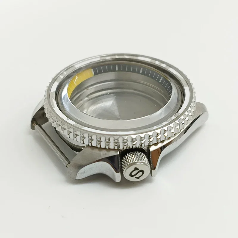 Mod SKX007 Uhrengehäuse Saphirglasgehäuse Passend für NH35 NH36 4R35 7S26 Japan Uhrwerk S Crown NH35 Uhrengehäuse Ersatzteile – Detail 3