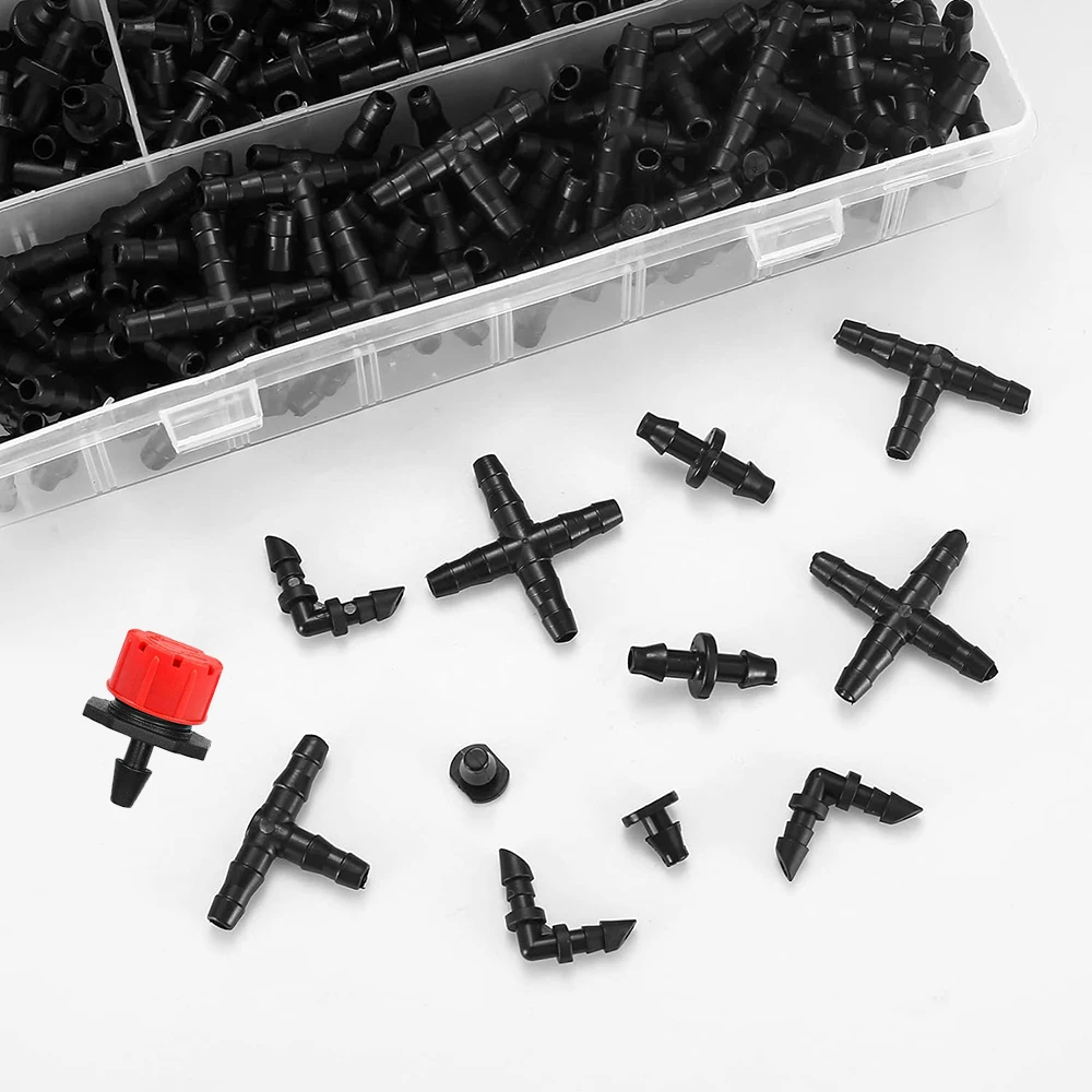Barbed Connectors 50pcs for Flower Pot Garden Lawn Barbed Connectors