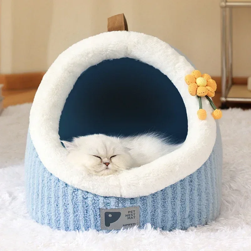 

Pet House Winter Cozy Cats Soft Nest Sleeping Kennel Cave Cat Dog Kitty Warm Thickening Tents Bed For Small Medium Dogs Cats